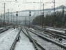 Noch einmal Bf W�rzburg Hbf, hier stehe ich im Ausfahrgleis nach Hannover. Links und rechts neben mir sind die Fahrstra�en Richtung Frankfurt/Main eingestellt.